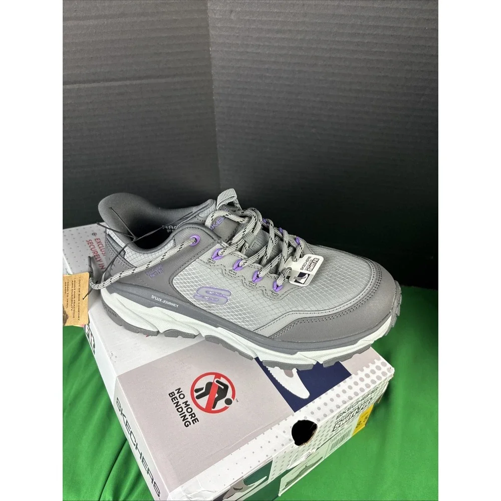Skechers Womens Swift Fit D Lux Journey Hiker Sneaker 7.5 Grey